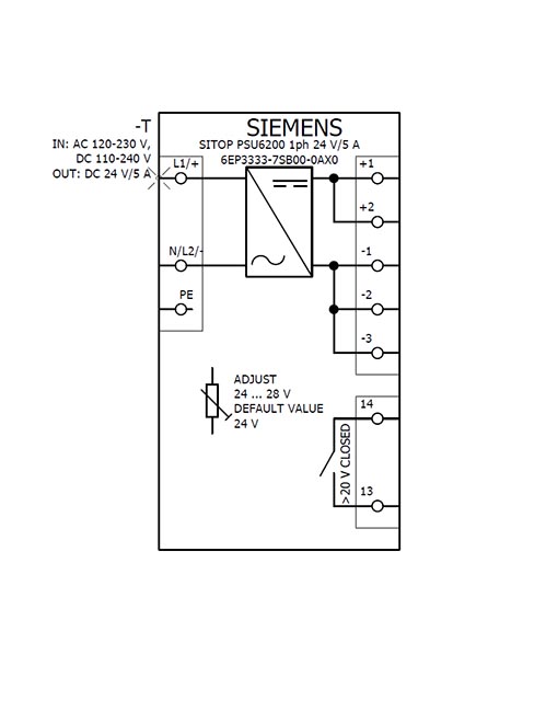 6EP3333-7SB00-0AX0 SITOP PSU6200 24V DC / 5A 1AC - Görsel 4