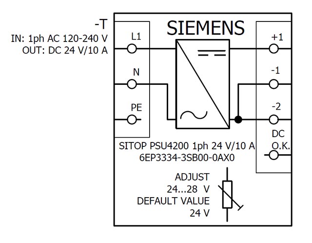 6EP3334-3SB00-0AX0 SITOP PSU4200 24V DC / 10A 1AC - Görsel 4