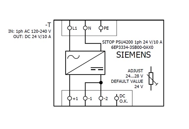 6EP3334-3SB00-0AX0 SITOP PSU4200 24V DC / 10A 1AC - Görsel 5
