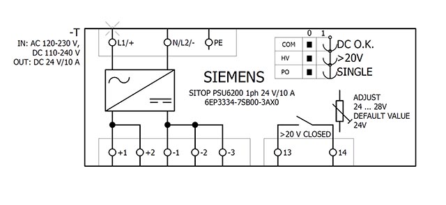 6EP3334-7SB00-3AX0 SITOP PSU6200 24V DC / 10A 1AC - Görsel 5