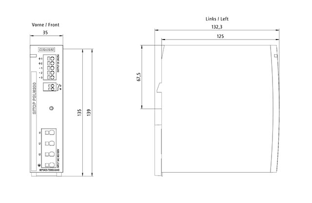 6EP3433-7SB00-0AX0 SITOP PSU6200 24V DC / 5A 3AC - Görsel 2