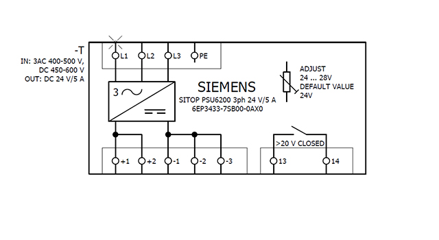 6EP3433-7SB00-0AX0 SITOP PSU6200 24V DC / 5A 3AC - Görsel 5