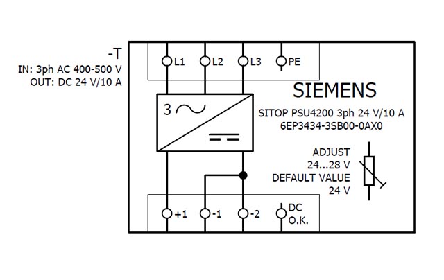 6EP3434-3SB00-0AX0 SITOP PSU4200 24V DC / 10A 3AC - Görsel 5