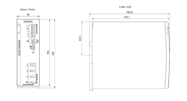 6EP3434-7SB00-3AX0 SITOP PSU6200 24V DC / 10A 3AC - Görsel 2