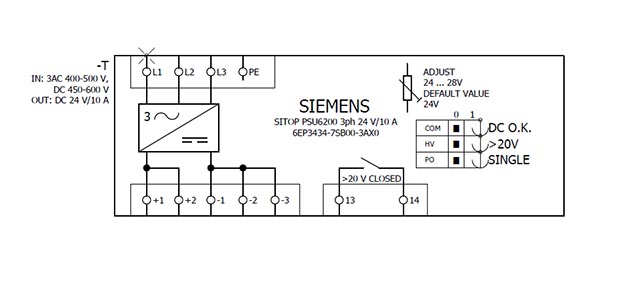 6EP3434-7SB00-3AX0 SITOP PSU6200 24V DC / 10A 3AC - Görsel 5