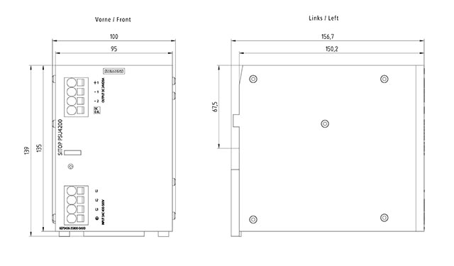 6EP3436-3SB00-0AX0 SITOP PSU4200 24V DC / 20A 3AC - Görsel 2
