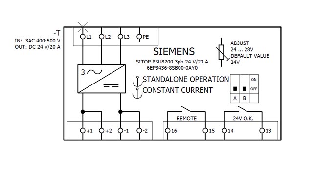 6EP3436-8SB00-0AY0 SITOP PSU8200 24V DC / 20A 3AC - Görsel 5