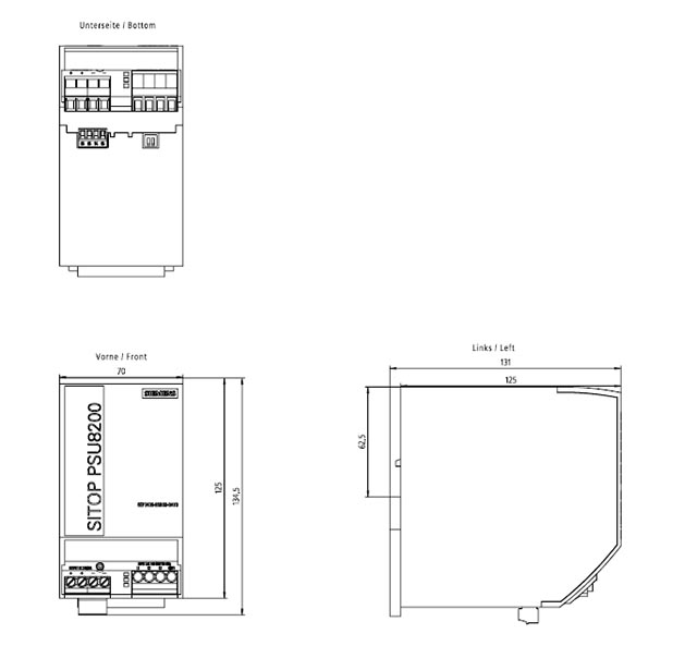 6EP3436-8SB00-0AY0 SITOP PSU8200 24V DC / 20A 3AC - Görsel 2