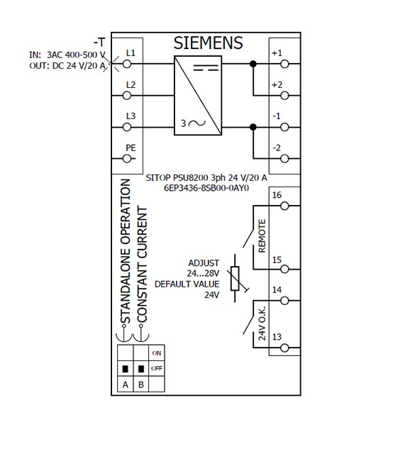 6EP3436-8SB00-0AY0 SITOP PSU8200 24V DC / 20A 3AC - Görsel 4