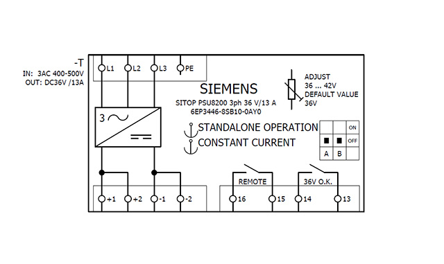 6EP3446-8SB10-0AY0 SITOP PSU8200 36V DC / 13A 3AC - Görsel 5