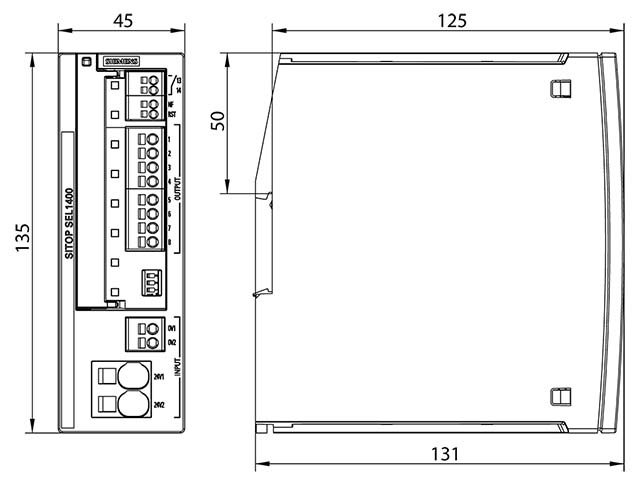 6EP4438-7EB00-3DX0 SITOP SEL1400 10 A SELECTIVITY MODULE 24V DC / 8X10A - Görsel 2