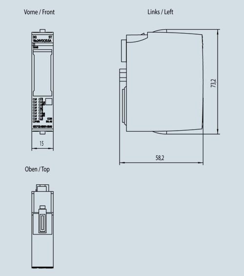 6ES7132-6BH01-0BA0 ET 200SP DQ 16 x 24V DC / 0.5A ST - Görsel 2
