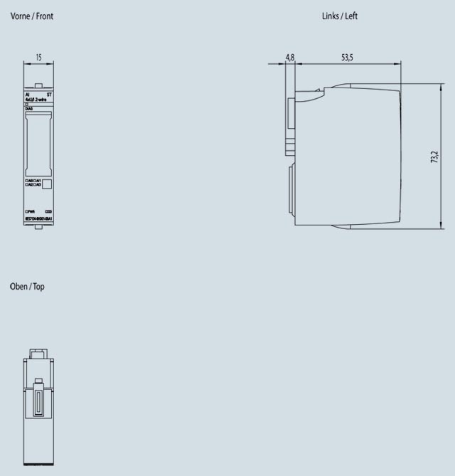 6ES7134-6HD01-0BA1 ET 200SP AI 4 x U/I ST 2-wire - Görsel 2