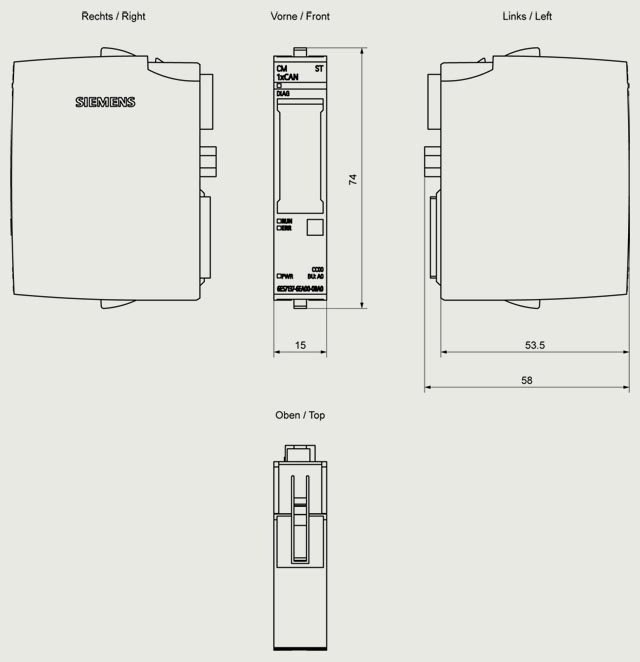 6ES7137-6EA00-0BA0 ET 200SP CM CAN GATEWAY - Görsel 2