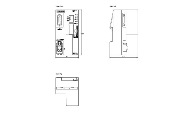 6ES7151-7AA21-0AB0 SIMATIC ET 200S INTERFACE MODULE IM151-7 CPU - Görsel 2