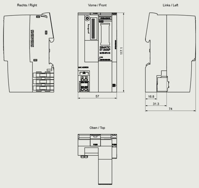 6ES7155-6AU00-0DN0 ET 200SP IM 155-6PN HS with SM