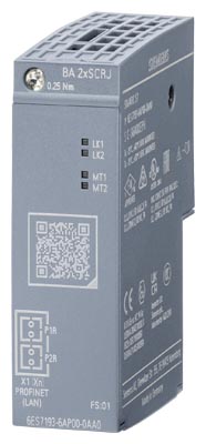6ES7193-6AP00-0AA0 ET 200SP, BUSADAPTER BA 2XSCRJ, 2 SCRJ FO