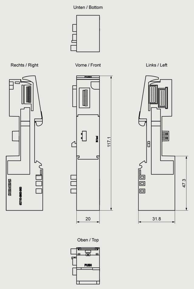 6ES7193-6BN00-0NE0 ET 200SP BU-SEND