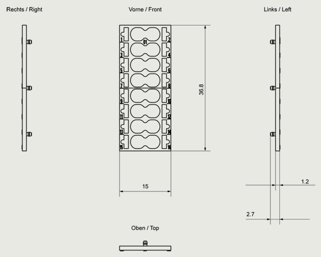 6ES7193-6CP01-2MA0 SIMATIC ET 200SP I/O modules 16 push-in terminals - Görsel 2