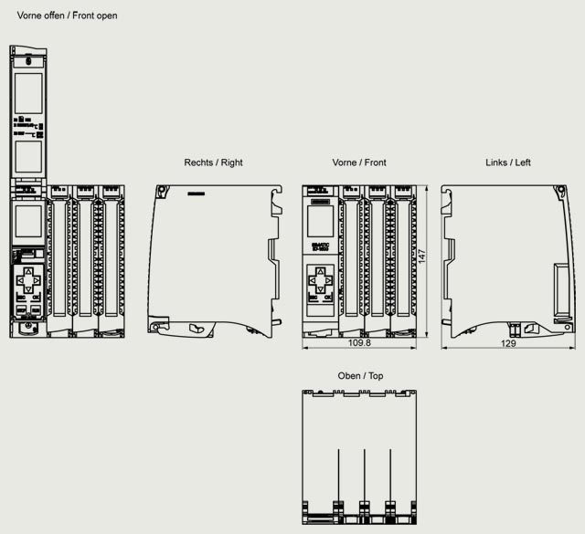 6ES7512-1CK01-0AB0 S7-1500 CPU 1512C-1PN - Görsel 2