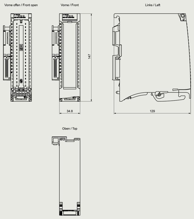 6ES7531-7LH00-0AB0 S7-1500 AI 16 x U BA 16-bit - Görsel 2