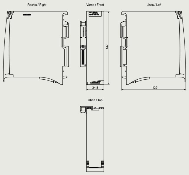 6ES7540-1AD01-0AA0 SIMATIC S7-1500, CM PTP RS232 BA COMMUNİCATİONS MODULE FOR SERİAL CONNECTİON RS-232, FREEPORT, 3964(R), USS, 19200 BİT/S, 9-PİN - Görsel 2