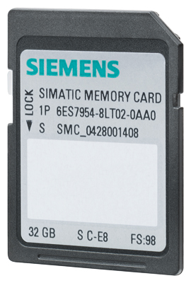 6ES7954-8LT03-0AA0 SIMATIC S7, memory cards for S7-1x 00 CPU, 3, 3V Flash, 32 GB