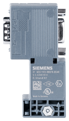 6ES7972-0BB70-0XA0 SIMATIC DP, Connection plug for PROFIBUS up to 12 Mbit/s 90° cable outlet, 15.8x 72.2x 36.4 mm (WxHxD), Insulation displacemen