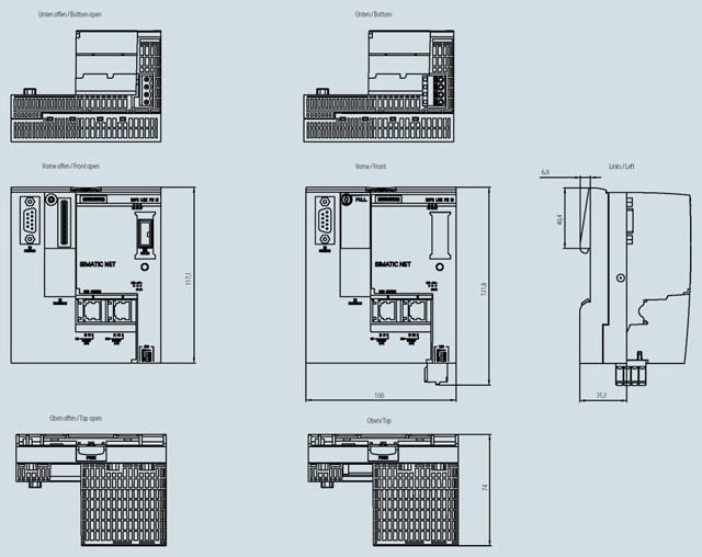 6GK1411-5AB10 IE/PB LİNK PN IO, GATEWAY BETWEEN INDUSTRİAL ETHERNET AND PROFIBUS - Görsel 2