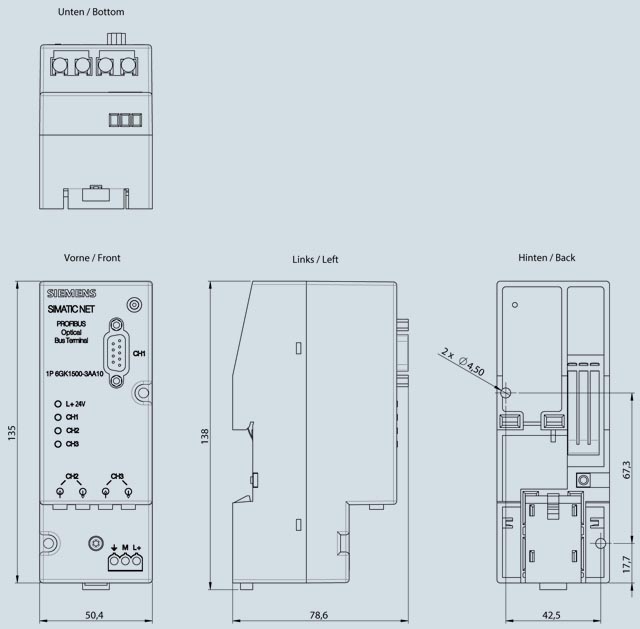 6GK1500-3AA10 PROFIBUS OBT - Görsel 2
