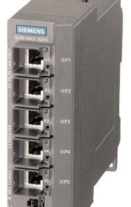 6GK5005-0BA10-1AA3 SCALANCE X005, IE Entry Level Switch unmanaged 5x 10/100 Mbit/s RJ45 ports, LED diagnostics, IP30, 24 V DC power supply, PROFIN