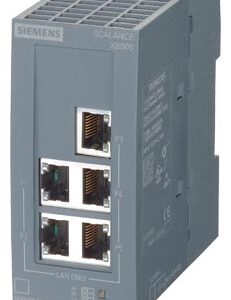 6GK5005-0GA10-1AB2 SCALANCE XB005G UNMANAGED INDUSTRİAL ETHERNET SWİTCH FOR 10/100/1000 MBİT/S; FOR SETTİNG UP SMALL STAR AND LİNE TOPOLOGİES; LED