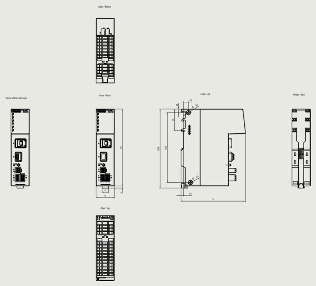 6GK5102-1GS00-2AC2 SCALANCE XCM102, unmanaged 1x 100/1000 Mbps RJ45 port, 1x 100/1000 Mbps SFP port - Görsel 2