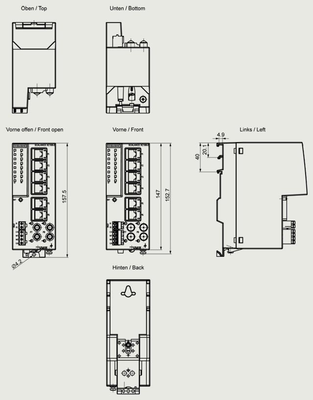 6GK5106-2BB00-2AC2 SCALANCE XC106-2,UNMANAGED IE SWİTCH - Görsel 2