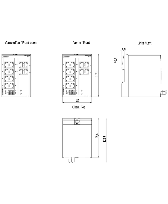 6GK5112-0BA00-2AB2 SCALANCE XB112 UNMANAGED - Görsel 2
