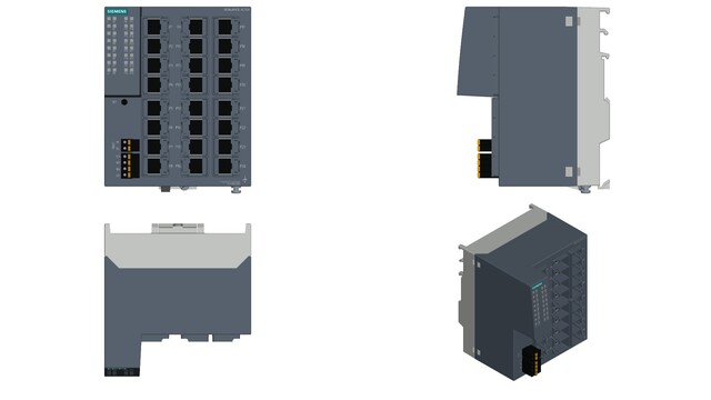 6GK5124-0BA00-2AC2 SCALANCE XC124 24x 10/100 Mbit/s RJ45 UNMANAGED - Görsel 3