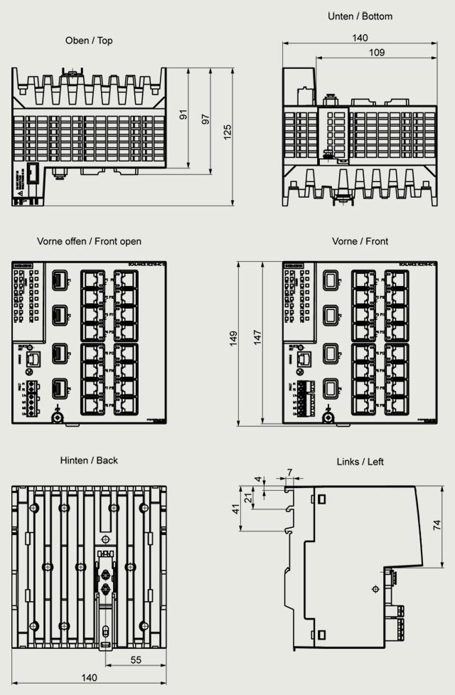 6GK5216-4GS00-2AC2 SCALANCE XC216-4C G MANAGEABLE - Görsel 2