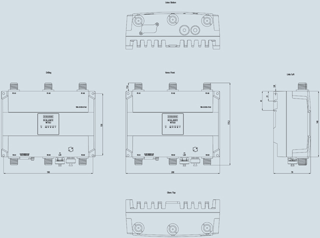 6GK5788-2GD00-0TA0 IWLAN Access Point, SCALANCE W788-2 M12 EEC - Görsel 2