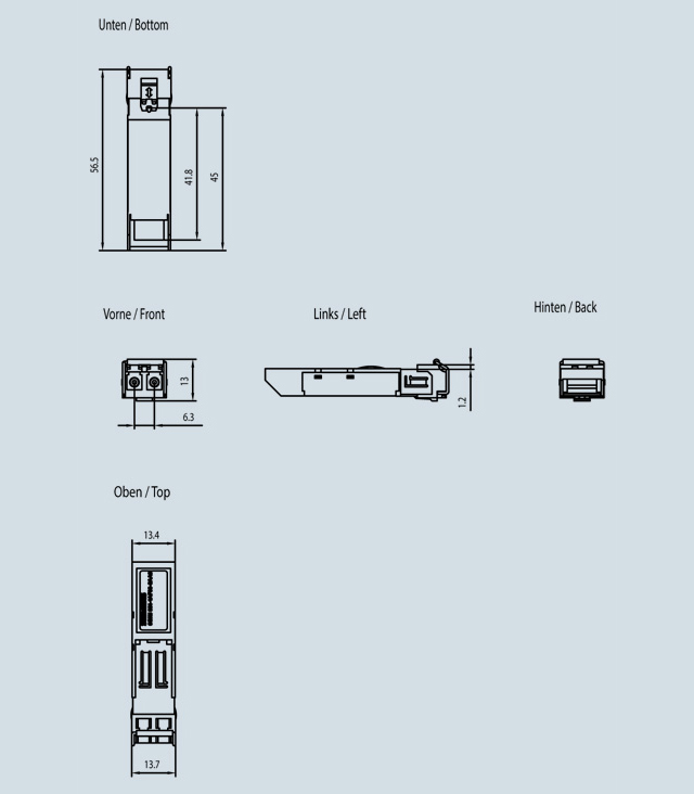 6GK5991-1AF00-8AA0 SCALANCE X accessory; SFP991-1LD; 1x 100 Mbit/s LC port, optical; single-mode optical up to max. 26 km. - Görsel 2