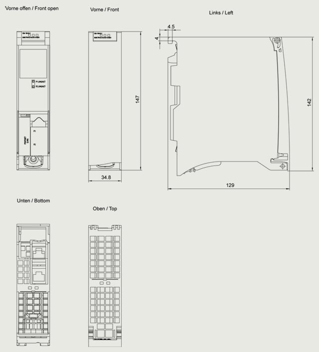 6GK7542-1AX10-0XE0 S7-1500 CM 1542-1 PROFINET AS IO CONTROLLER: TCP/IP, ISO-ON-TCP, UDP, S7 COMMUNİCATİON - Görsel 2