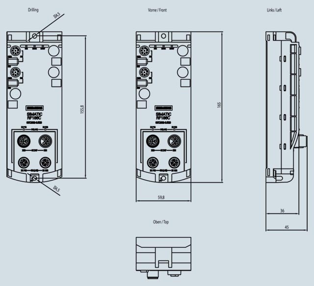 6GT2002-0JE20 RFID Communication Module RF186C - Görsel 2