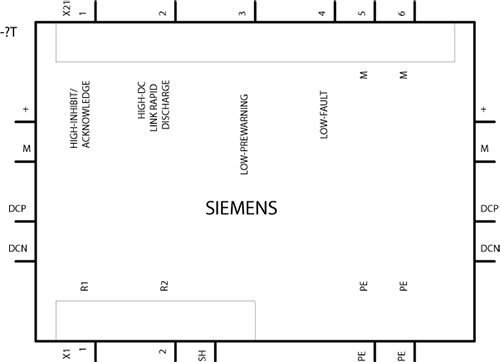 6SL3100-1AE31-0AB1 SINAMICS BREAKING MODULE INPUT: 600 V DC OUTPUT: PEAK 100 KW/2 S - Görsel 2