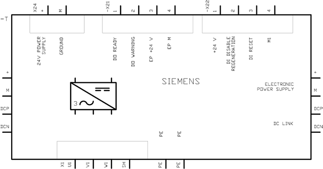 6SL3130-6AE21-0AB1 S120 SMART LINE MODULE 10 kW 17A 3AC - Görsel 2