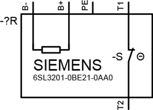 6SL3201-0BE21-0AA0 BRAKING RESISTOR R=140 Ohm P=200W - Görsel 2