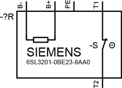 6SL3201-0BE23-8AA0 SINAMICS BRAKING RESISTOR R=30Ohm P_rated=925W P_max=18500W/12s/5% duty STANDALONE - Görsel 2