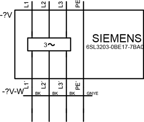 6SL3203-0BE17-7BA0 SINAMICS LİNE FİLTER 3AC 11.4A - Görsel 2