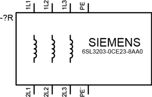6SL3203-0CE23-8AA0 SINAMICS REACTOR 380-480V 3AC 47-63HZ I_LN=47.0 A STAND-ALONE - Görsel 2