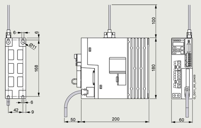 6SL3210-5FE10-4UA0 V90 0.4 kW 3AC MODBUS - Görsel 2