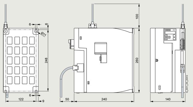 6SL3210-5FE13-5UA0 V90 3.5 kW 3AC MODBUS - Görsel 2