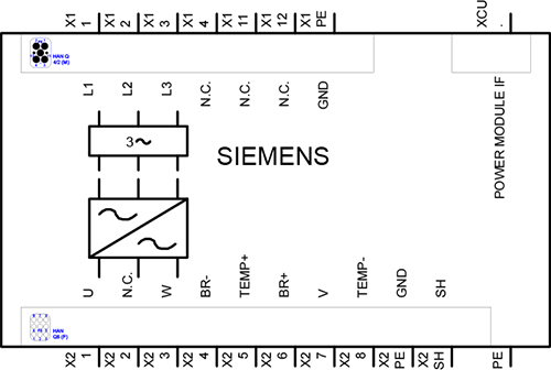 6SL3525-0PE24-0AA1 G120D PM-250D 4KW 3AC - Görsel 2